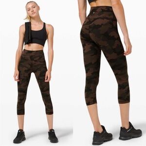 Lululemon Wunder Train High-Rise Crop 21" Heritage 365 camo